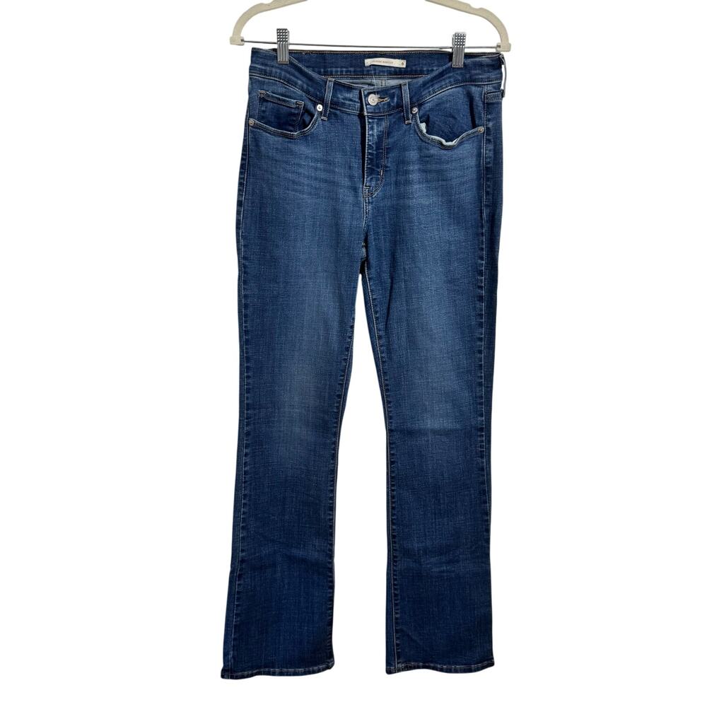 Levi's Classic Bootcut Denim Jeans Women‎ 6 Blue Med Wash Western Boho Country